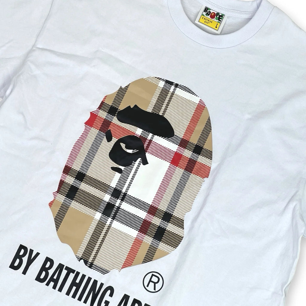 BapeXBurberry Tee White