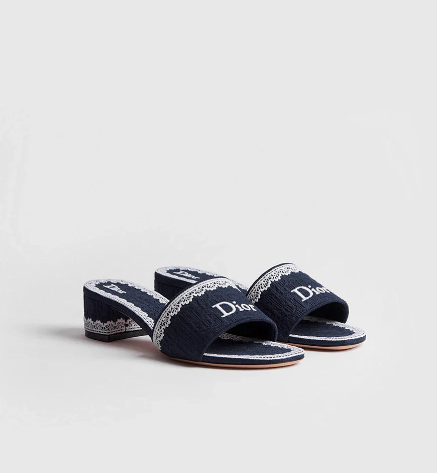 Dior Heeled Dentelle Slide