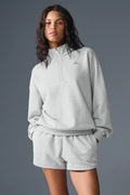 alo grey zip